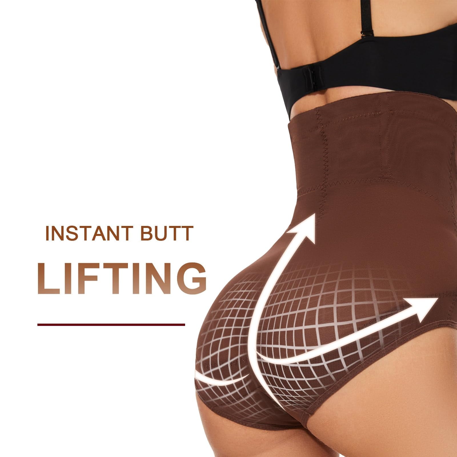 Shapewear for Women Tummy Control,Body Shaper Slimming Spanks,Hi-Waist Compression Butt Lifter Panties Girdle