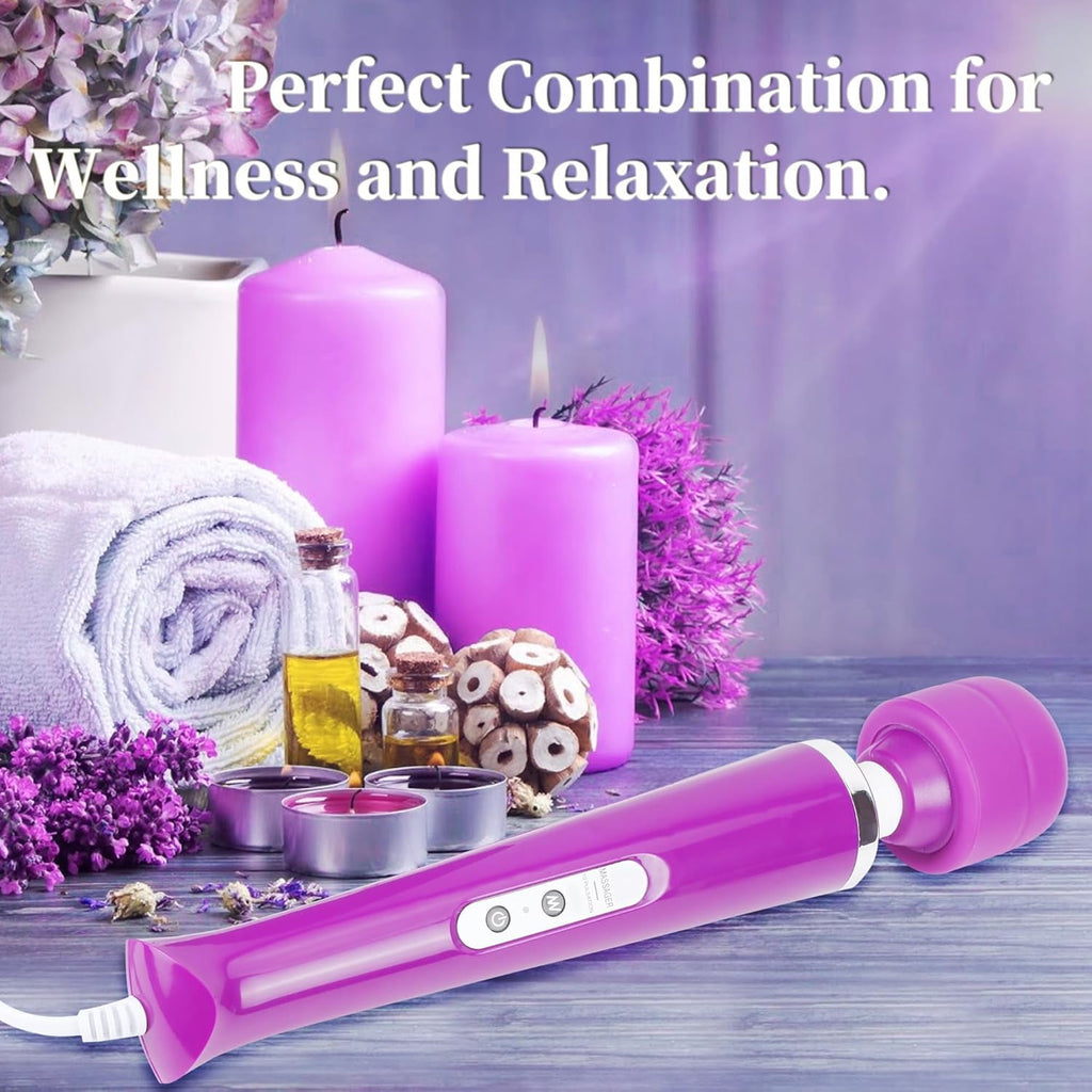 Powerful Big Handheld Electric Back Body Massager Vibrating Massager for Woman Adult Sports Recovery Muscle Aches Pain Shoulder Neck Leg Back Hand Foot Massage Tool