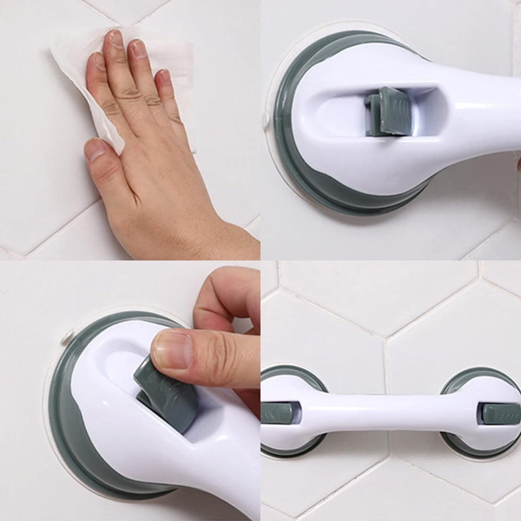 Bathroom Shower Grab Bars, 2Pack Shower Handle, Safety Anti-Slip Bath Grip Hand Rail, Bathroom Shower Support Balance Grip Bar for Elderly, Babies, Seniors, Handicapped(12 inch)