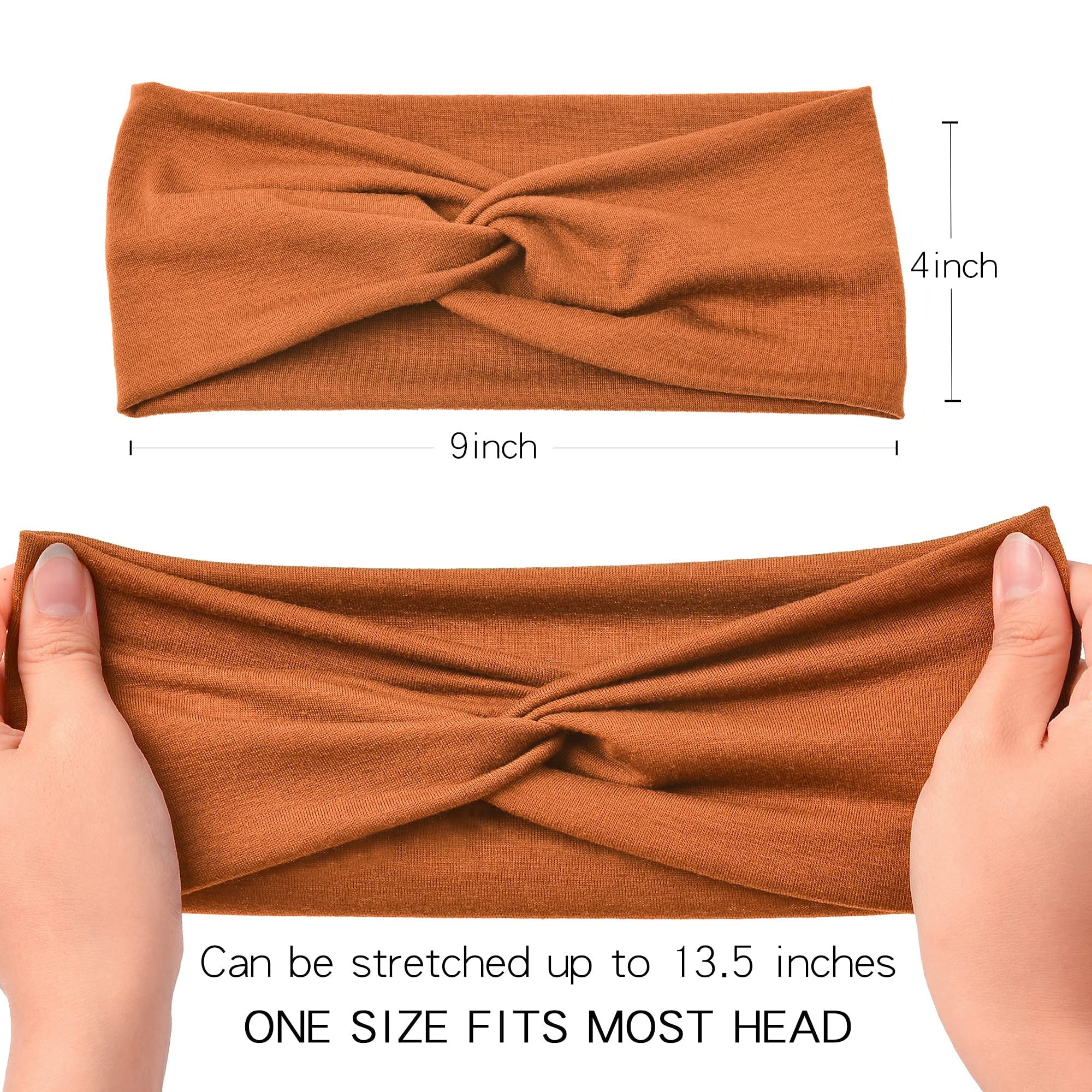 12 Pack Headbands for Women Yoga Elastic Hair Bands Workout Running Sport Non Slip Sweat Hair Wrap for Girls