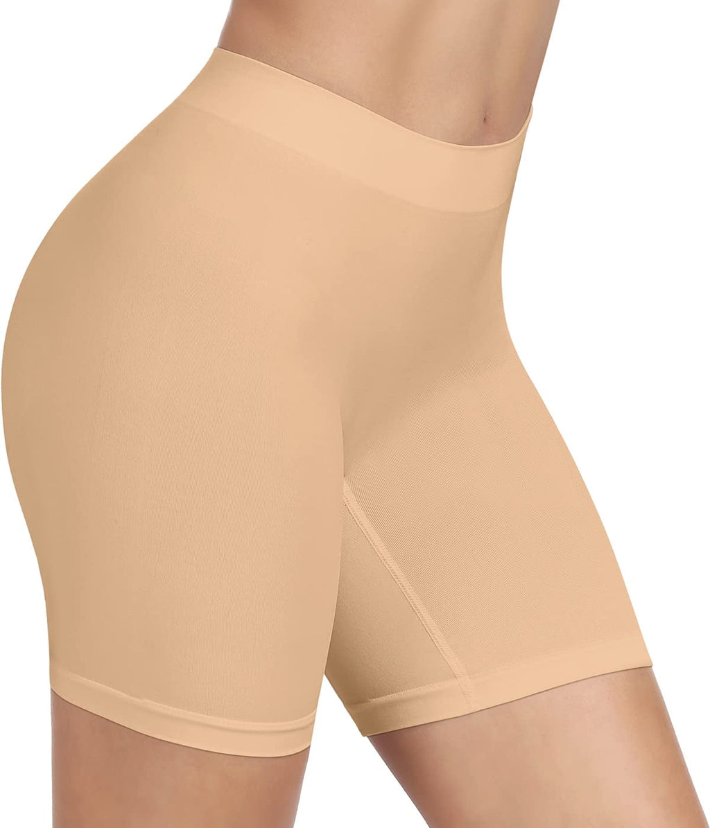 Women's Comfortable Seamless Smooth Slip Shorts for Under Dresses