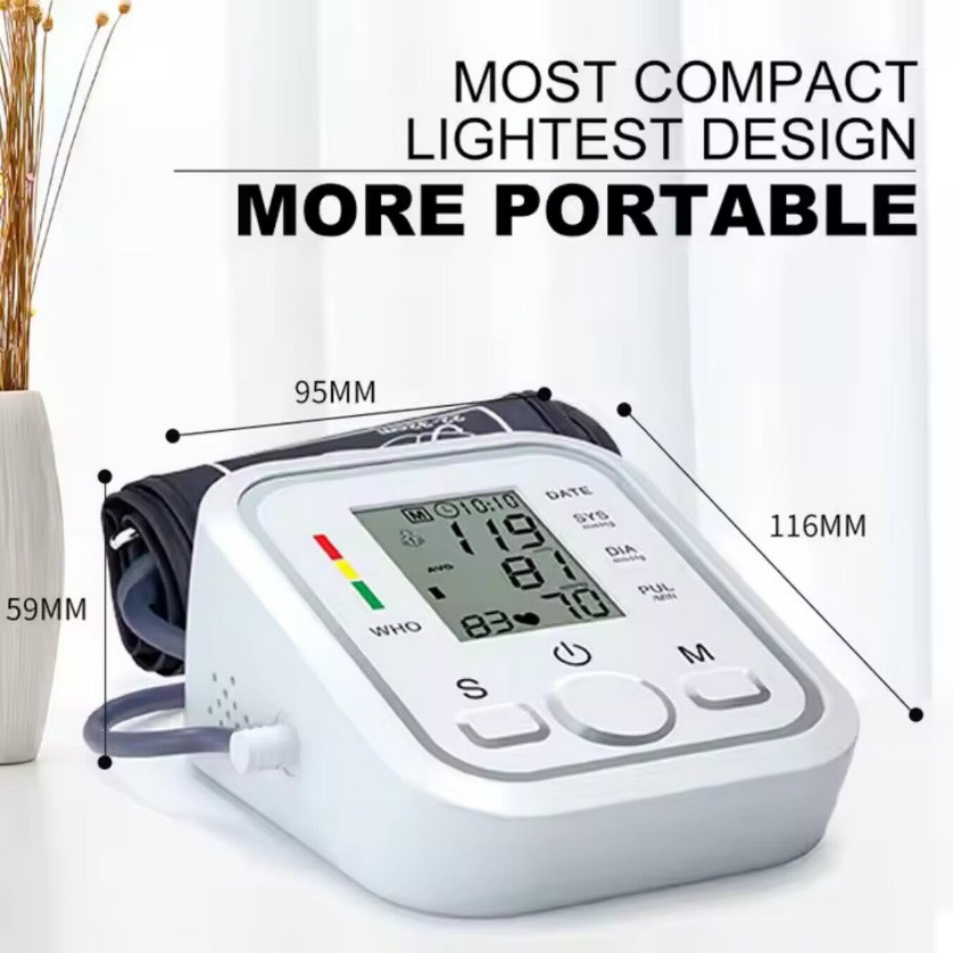 Blood Pressure Monitor, Upper Arm Blood Pressure Monitor, Bp Machine Blood Pressure Machine Arm Large Cuff
