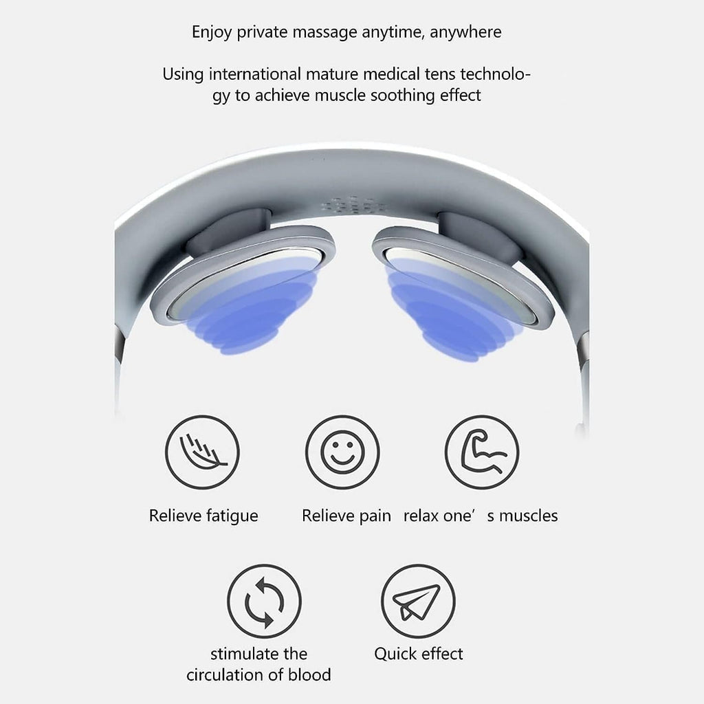 Neck Massager,Intelligent Neck Massager with Heat Muscle Relaxation Back and Neck Massager with Heat Neck Massager for Pain Relief Fatigue Relief