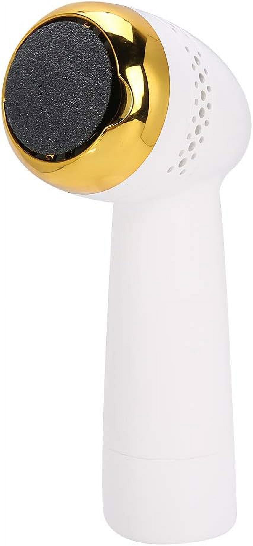 Electric Foot File Grinder, Dead Skin Foot Callus Remover Pedicure Heel Machine, Foot Care Pedicure Tool for Dead Skin (Gold)