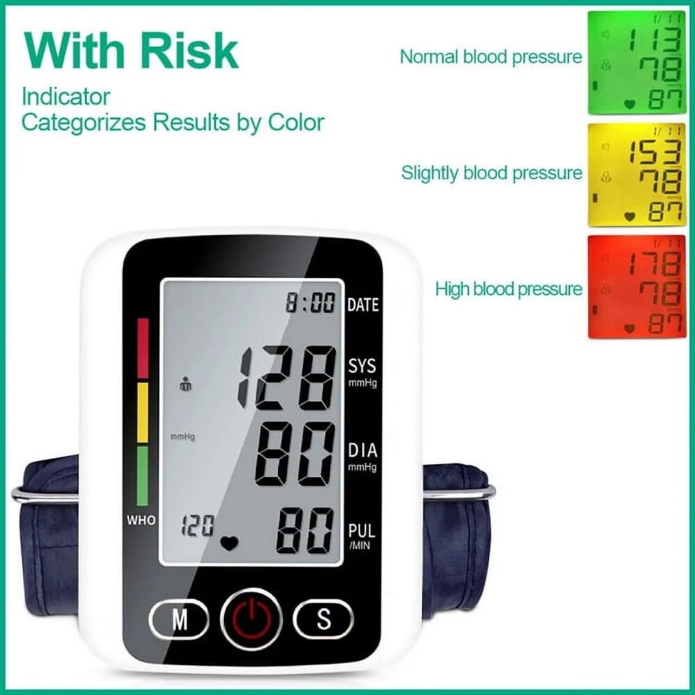 Blood Pressure Machine, Automatic Accurate Measurement,Wrist Blood Pressure Monitor for Home Use