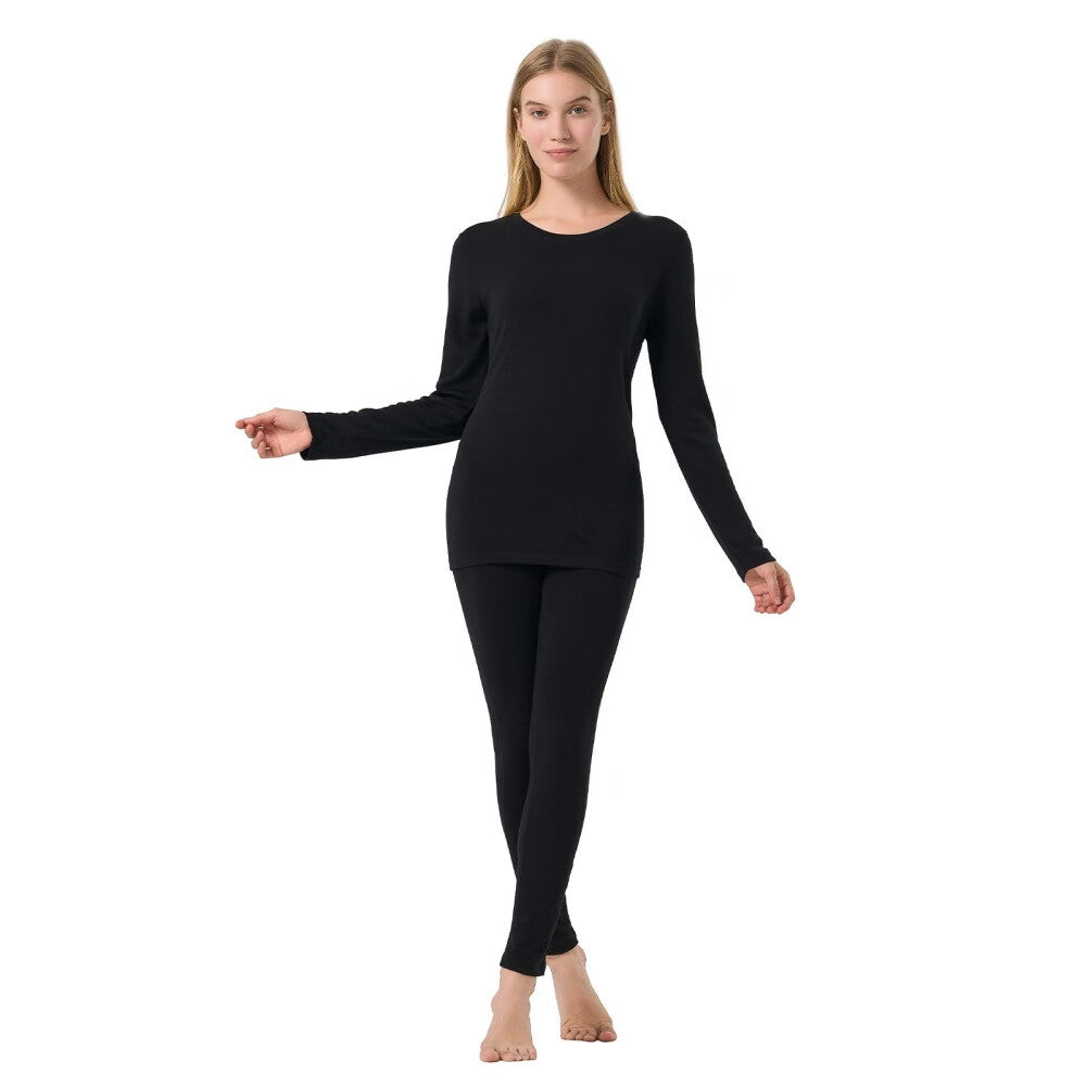 100% Merino Wool Base Layer Womens Set Thermals Odor Resistance Underwear For Cold Weather