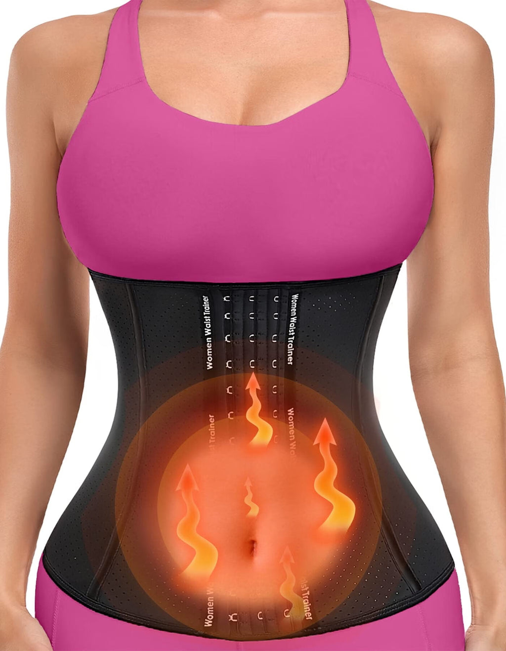 Beauty Waist Trainer for Women,Latex Waist Cincher Corset,Compression Waist Trimmer Body Shapewear