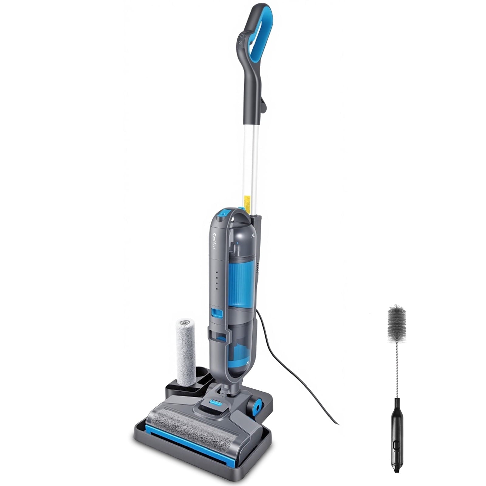 Carevac Wet Dry Corded Vacuum Cleaner, 3-in-1 Multi-Surface Vacuum Mop & Self-Cleaning System, Lightweight, Powerful Suction, for Hard Floors & Area Rugs