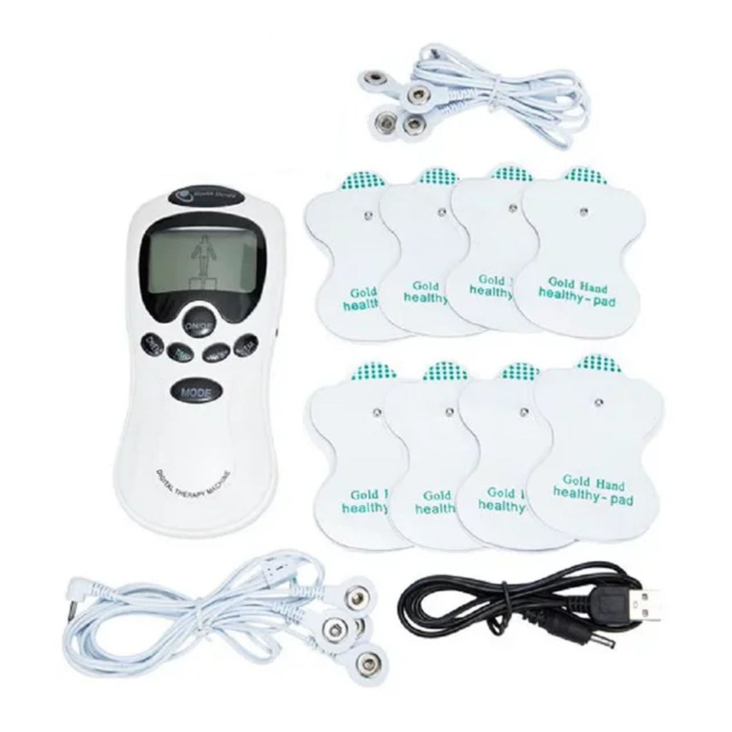 DISEN 8 Modes Electric Pulse Massager Electronic Portable Handheld Pulse Massager Muscle Stimulator Rechargeable Meridian Pain Relief Electro Therapy Machine for Home