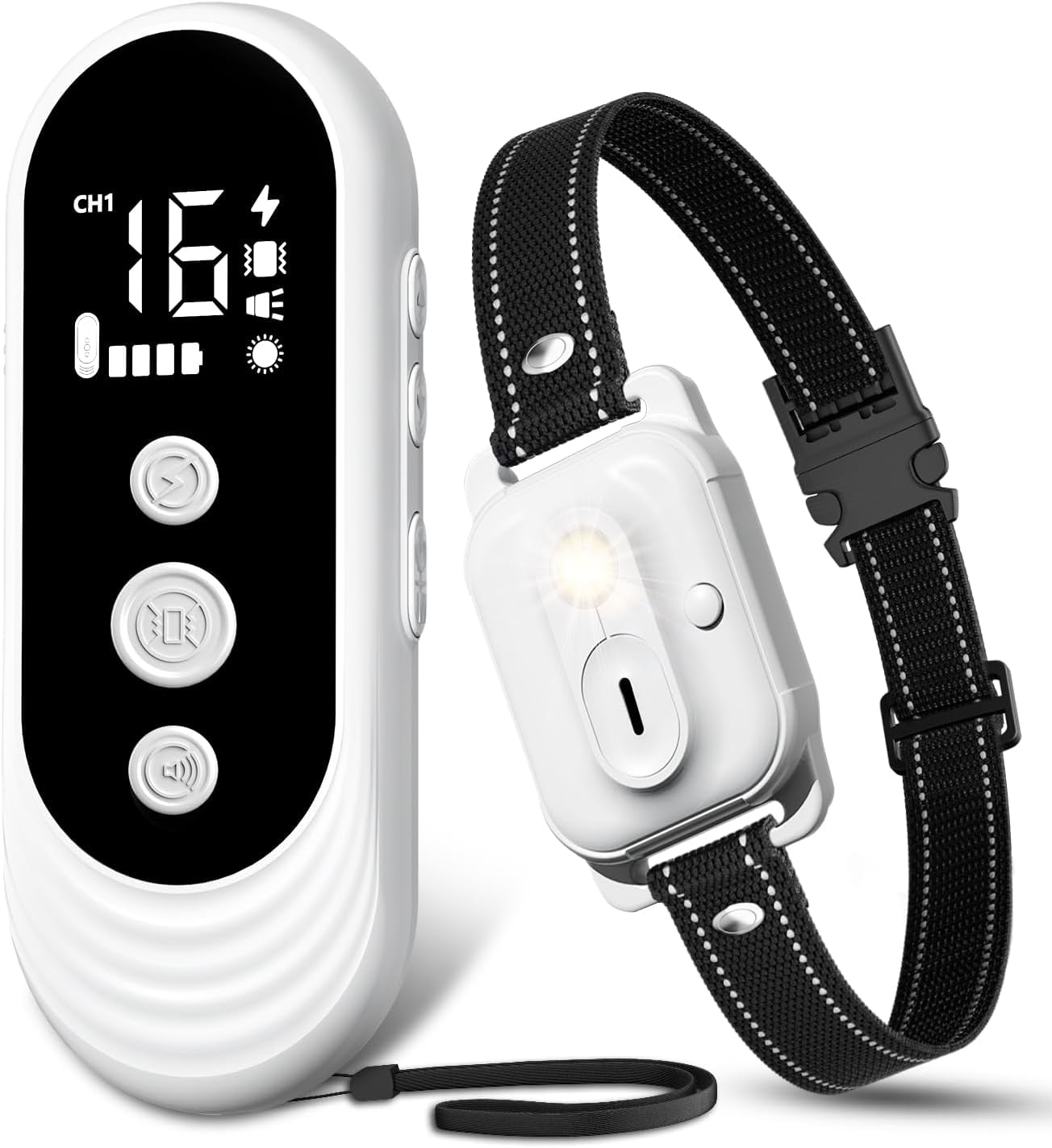 Dog Training Collar with Remote, 3300ft Range Shock Collar for Small, Medium, Large Dogs (8¨C120 lbs), IPX7 Waterproof, Rechargeable, with Beep, Vibration, Safe Shock & Light Modes