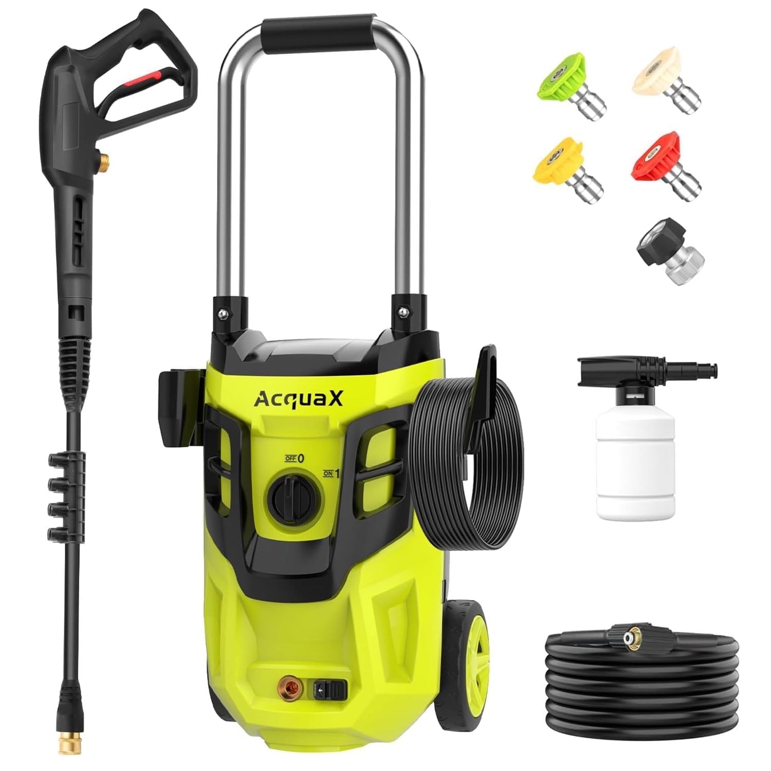 Electric Pressure Washer 3500 PSI Max 2.4 GPM Electric Power Washer with 4 Nozzles for Cars/Patios/Diverway/Fences