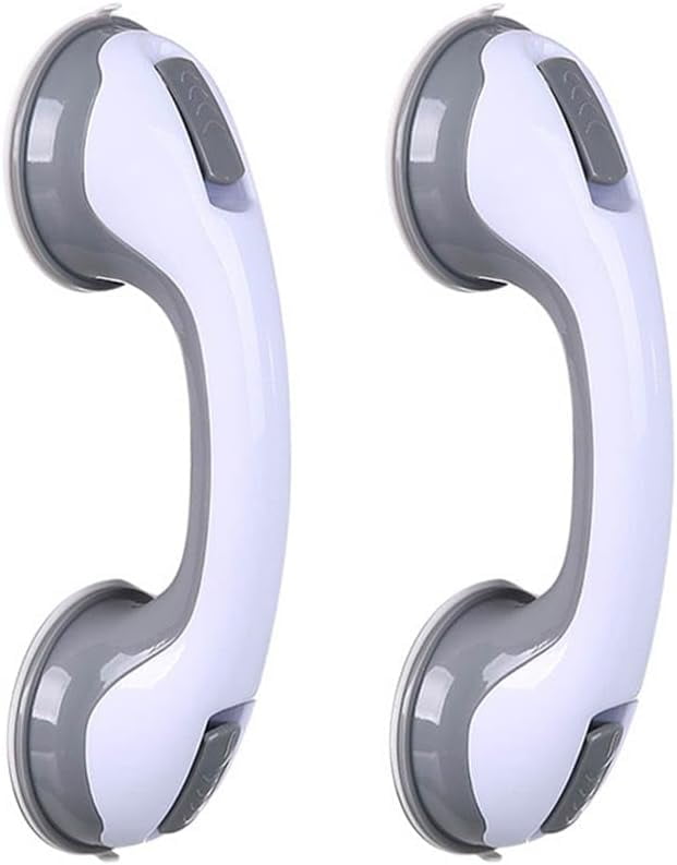Grab Bars for Shower, 12 Inch Shower Handle Strong Suction Shower Grab Bar for Shower Chair Stool, Bathtub Rails for Seniors, Elderly, Handicap