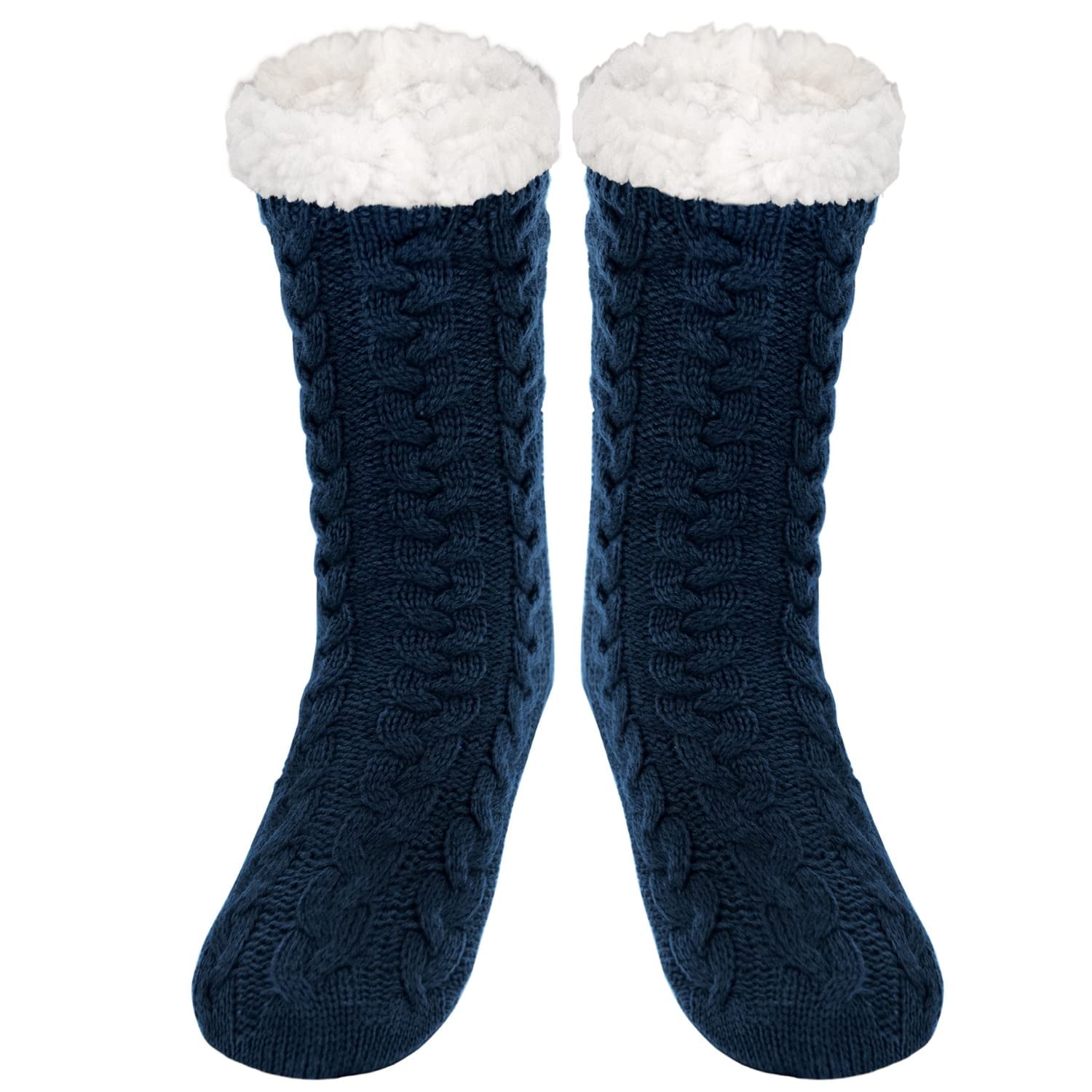 Men Slipper Fuzzy Grip Socks Fluffy Cozy Cabin Warm Winter Soft Thick Comfy Fleece Non Slip Home Socks