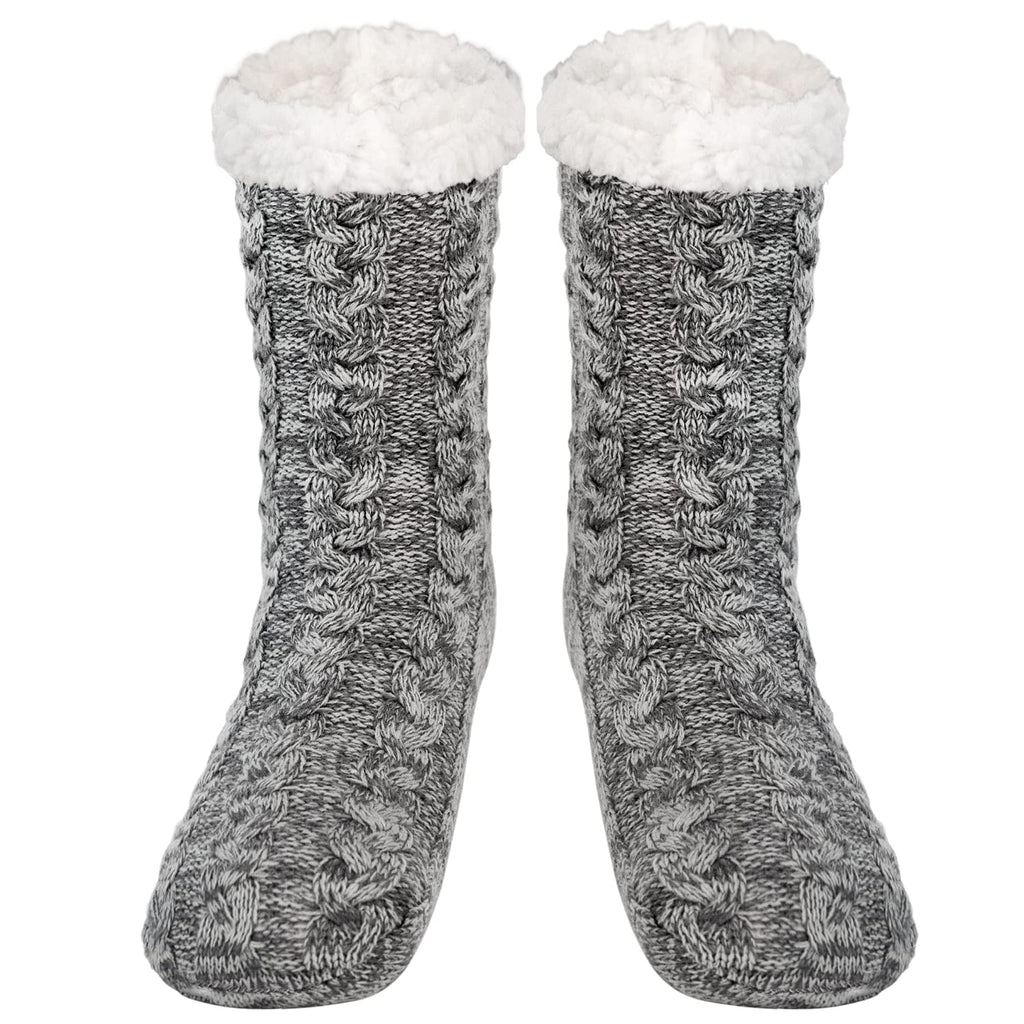 Men Slipper Fuzzy Grip Socks Fluffy Cozy Cabin Warm Winter Soft Thick Comfy Fleece Non Slip Home Socks
