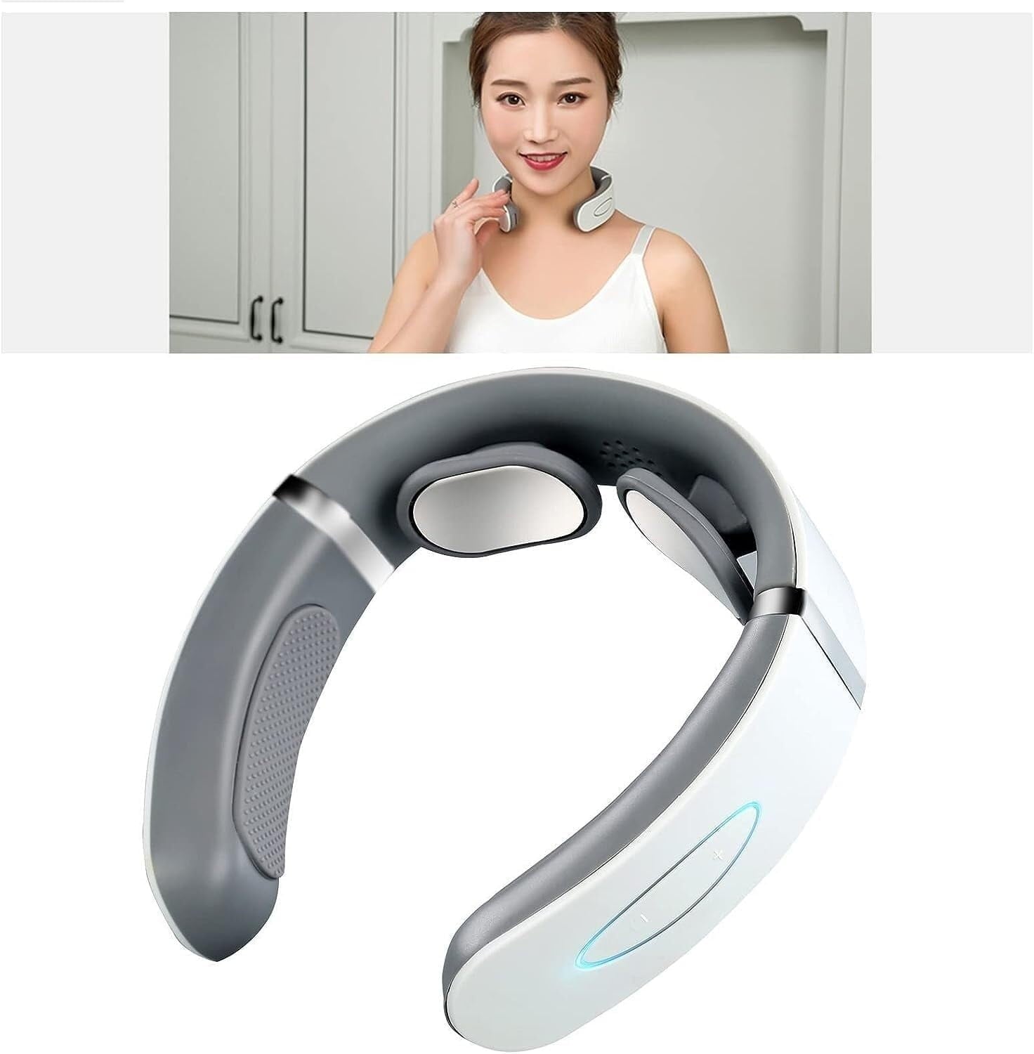 Neck Massager,Intelligent Neck Massager with Heat Muscle Relaxation Back and Neck Massager with Heat Neck Massager for Pain Relief Fatigue Relief