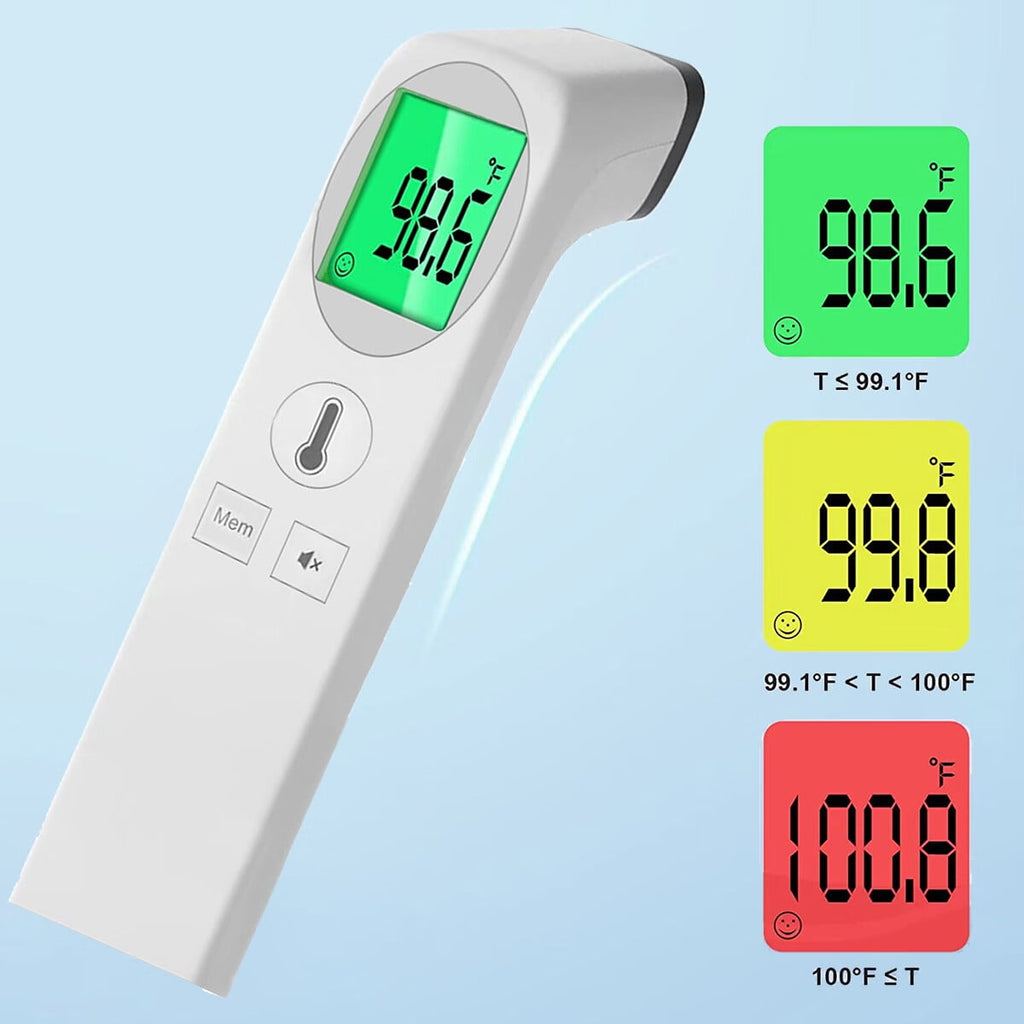 Non-Contact Forehead Thermometer, Digital Thermometer for Adults and Kids, Fast & Accurate with Fever Alarm Memory Function