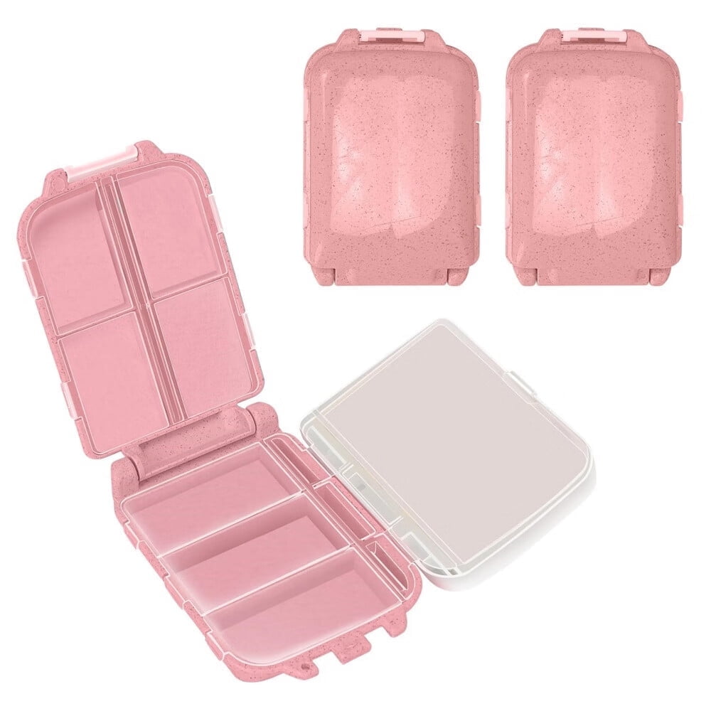 Pill Organizer,[2 Pack] Pill Cases,[Folding Design] Weekly Pill Case Organizer 7 Day,8 Compartments Portable Travel Pill Box for Pocket Purse Medicine Vitamin Holder Container