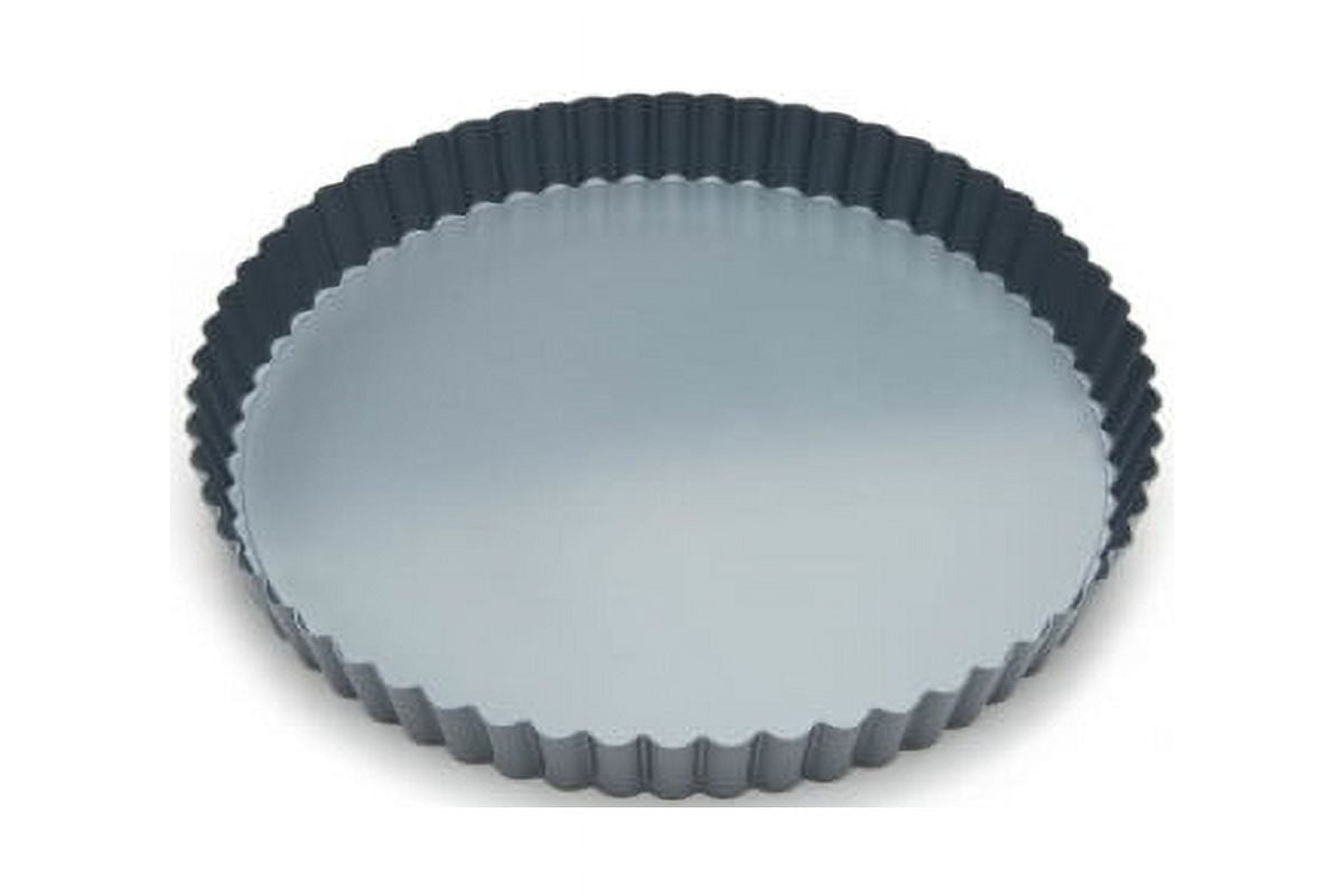 TIFOR Non-Stick 9-Inch Round Tart and Quiche Pan with Removable Bottom