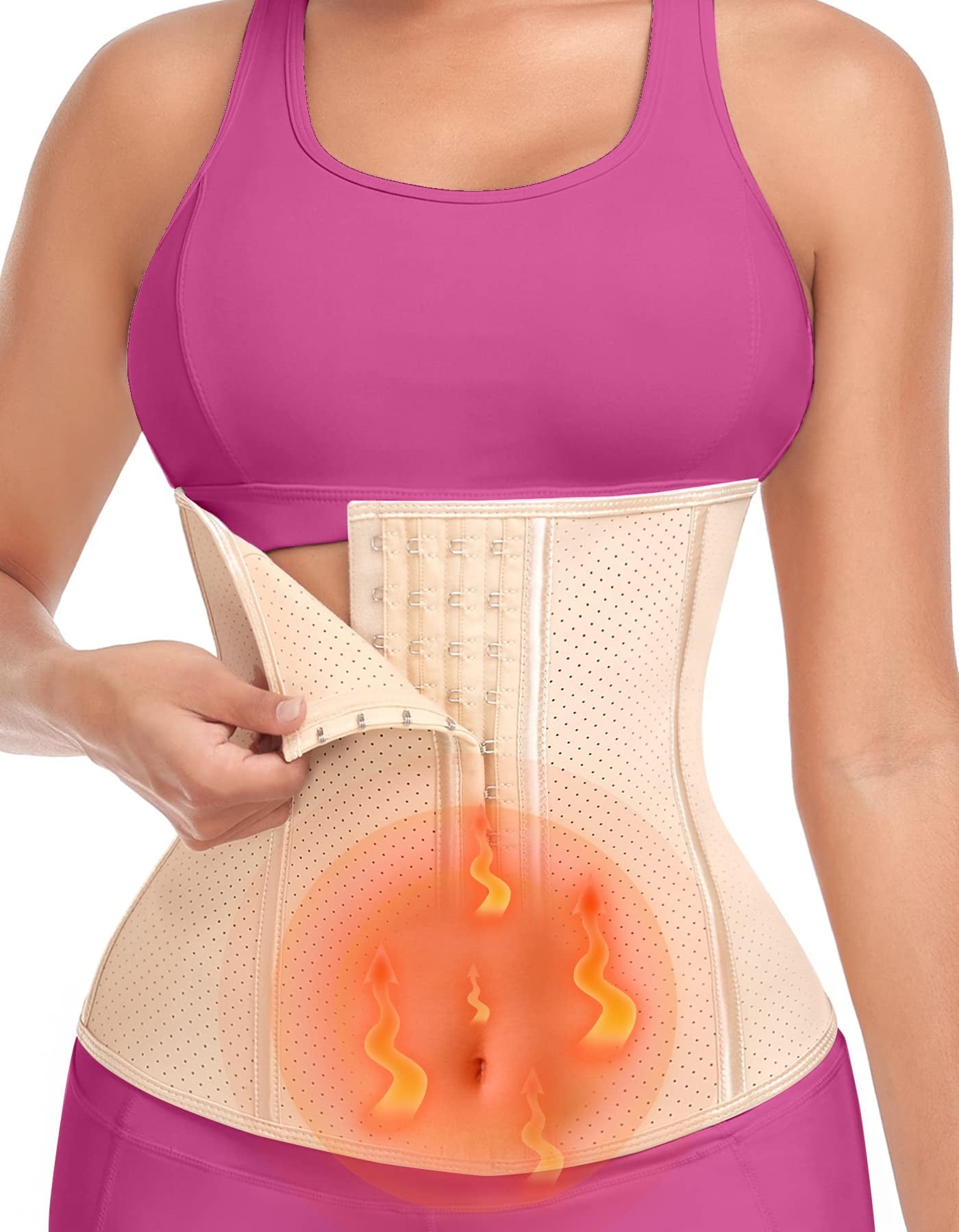 Waist Trainer for Women Latex Fajas Colombianas Breathable Workout Waist Cincher Corset