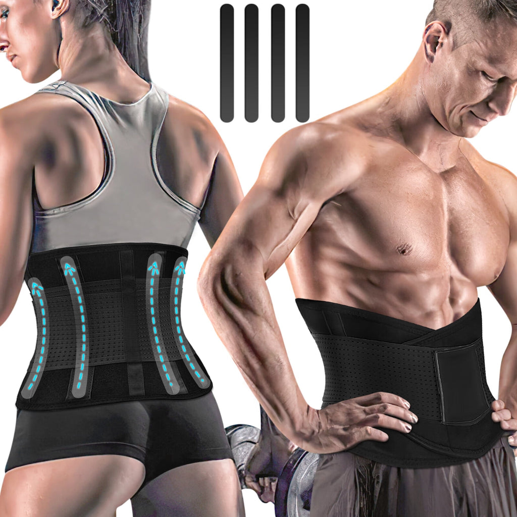 Womens Back Brace for Lower Pain Relief & Herniated Disc Sciatica,Back Support Belt for Lifting at Work Scoliosis,Black,2XL