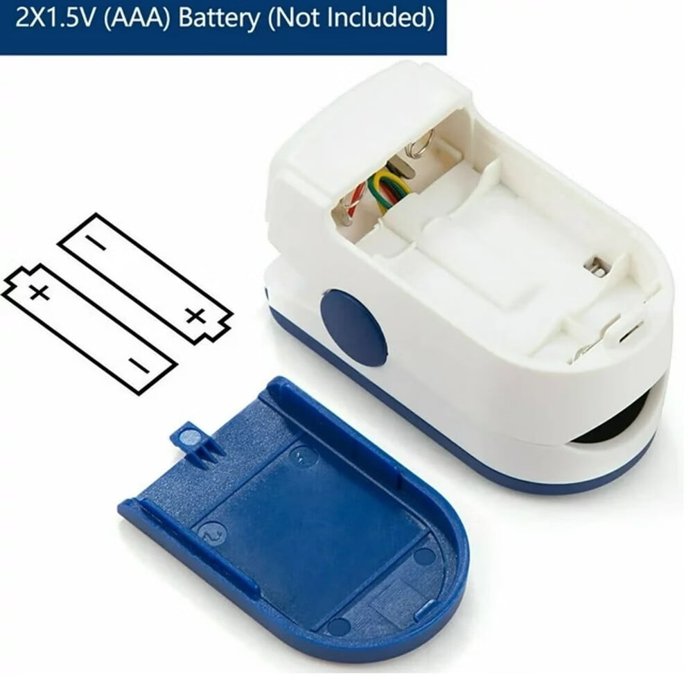 Fingertip Pulse Oximeter,Blood Oxygen Saturation Monitor with Heart Rate Tracker,Finger Pulse Oximeter with Lanyard