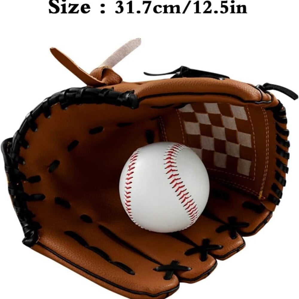 Baseball Gloves Softball Glove,12.5 Player Preferred Wear-Resistant PU Material Thicken Softball Fielding Glove,Left Hand Gloves Right Hand Throw for Youth Adult