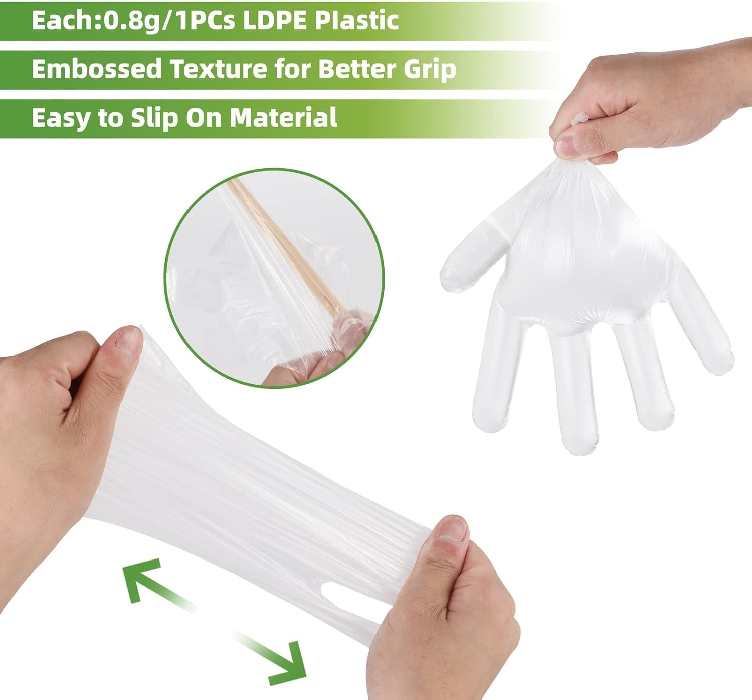 100 pcs Plastic Disposable TIFOR,Disposable TIFOR, One Size Fits Most