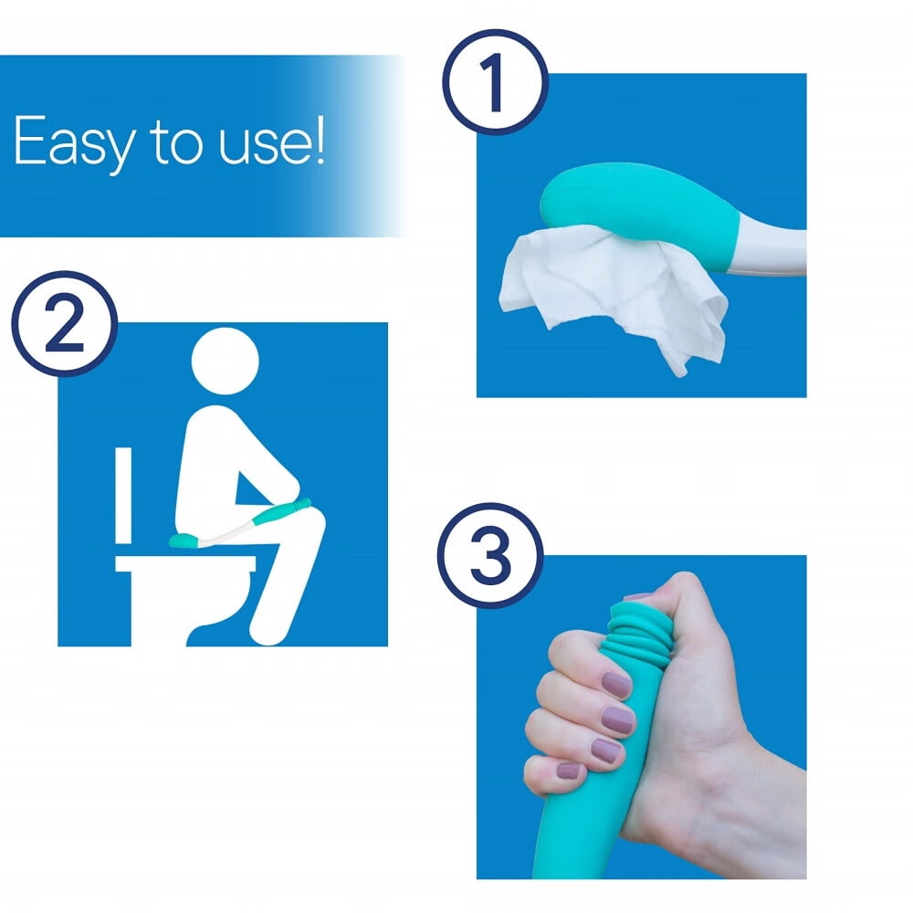 Long Reach Comfort Wipe - Self Assist Toilet Aid,Ideal Daily Living Bathroom Aid for Limited Mobility