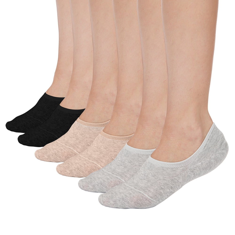 12 Pairs No Show Socks For Women, Women's Cotton Invisible Socks Non Slip Socks£¬womens socks(US Womens Shoe 5-8)