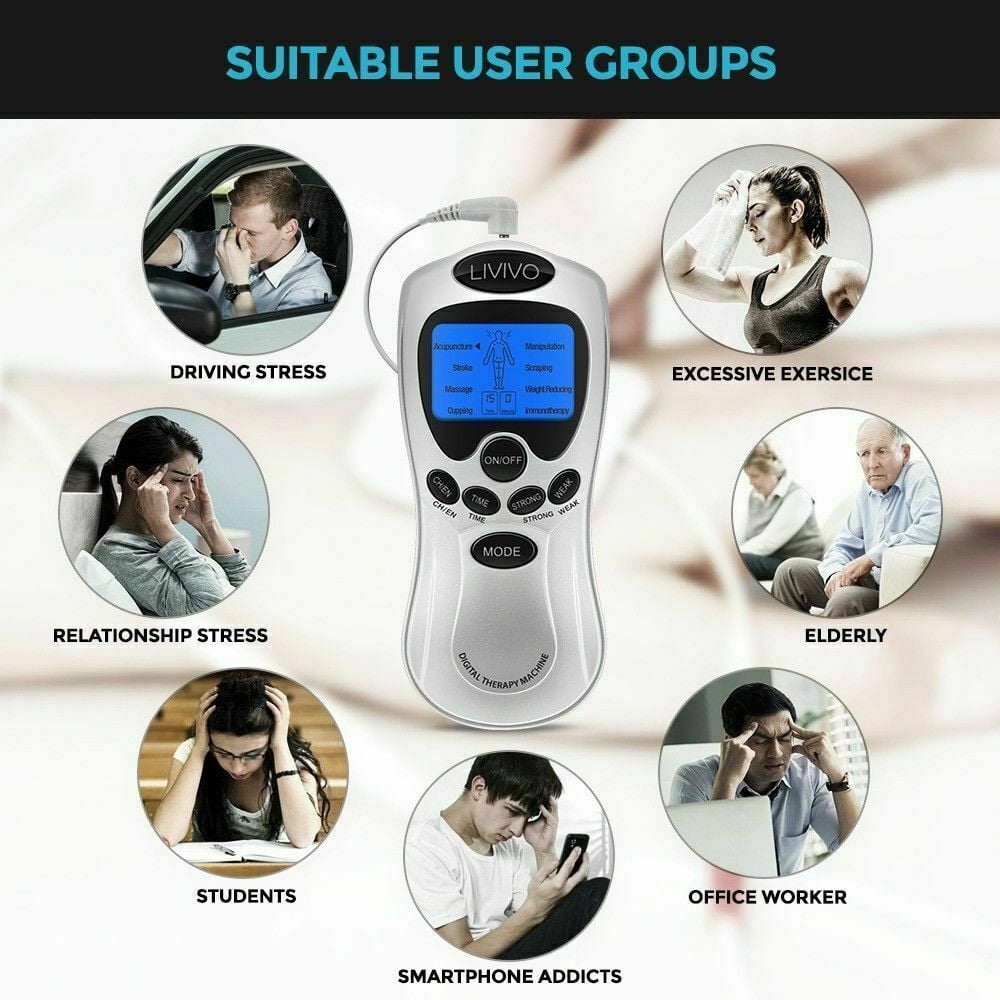 Electrical Stimulation Massage Machine Therapy Back Pain Relief Stimulation Massager with Digital Dispaly Muscles Pain Relief Gifts