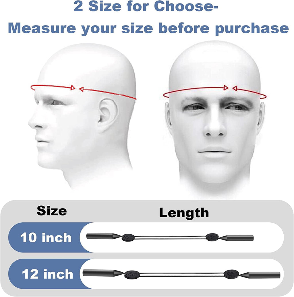 Kids Glasses Strap(8-12inch), 3 PCS Sports Glasses Strap for Kids Youth Glasses Strap Child Glasses Band Sunglass Eyeglass Holder Strap