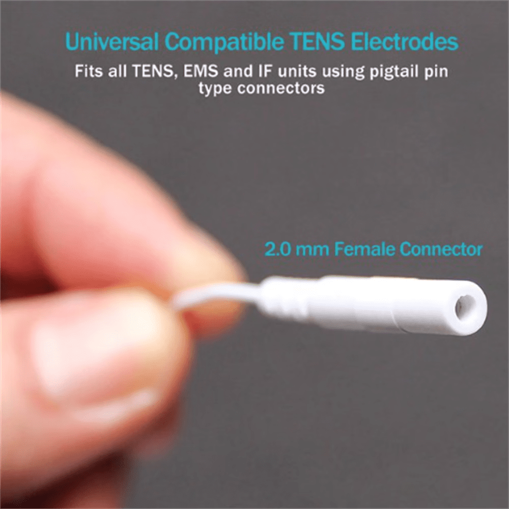 40 Electrode Pads Tens EMS Machine Units 2x2Inch White Cloth BULK