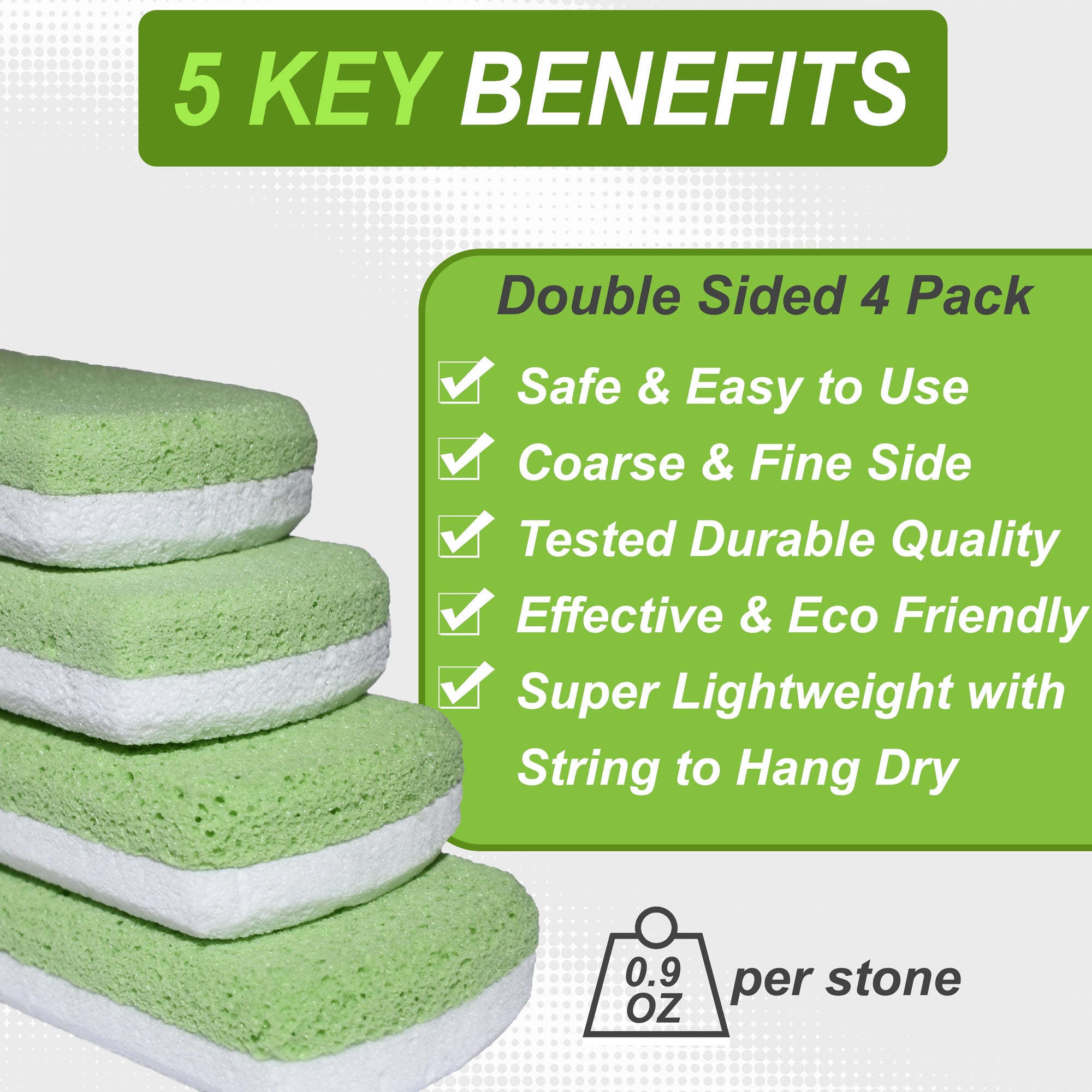 TIFOR Pumice Stone for Feet 4 Pack: Callus Remover, Dead Skin Scraper, Exfoliator for Shower Scrubber Use, Pedicure Tools, Cracked Heels Foot Care TIFOR