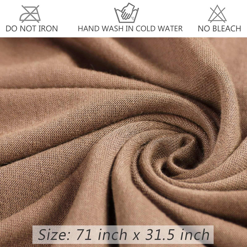 ZOUYUE Head Wraps for Black Women African Head Wrap Lightweight for Women Long Plain Turban Hair Scarf Scarves