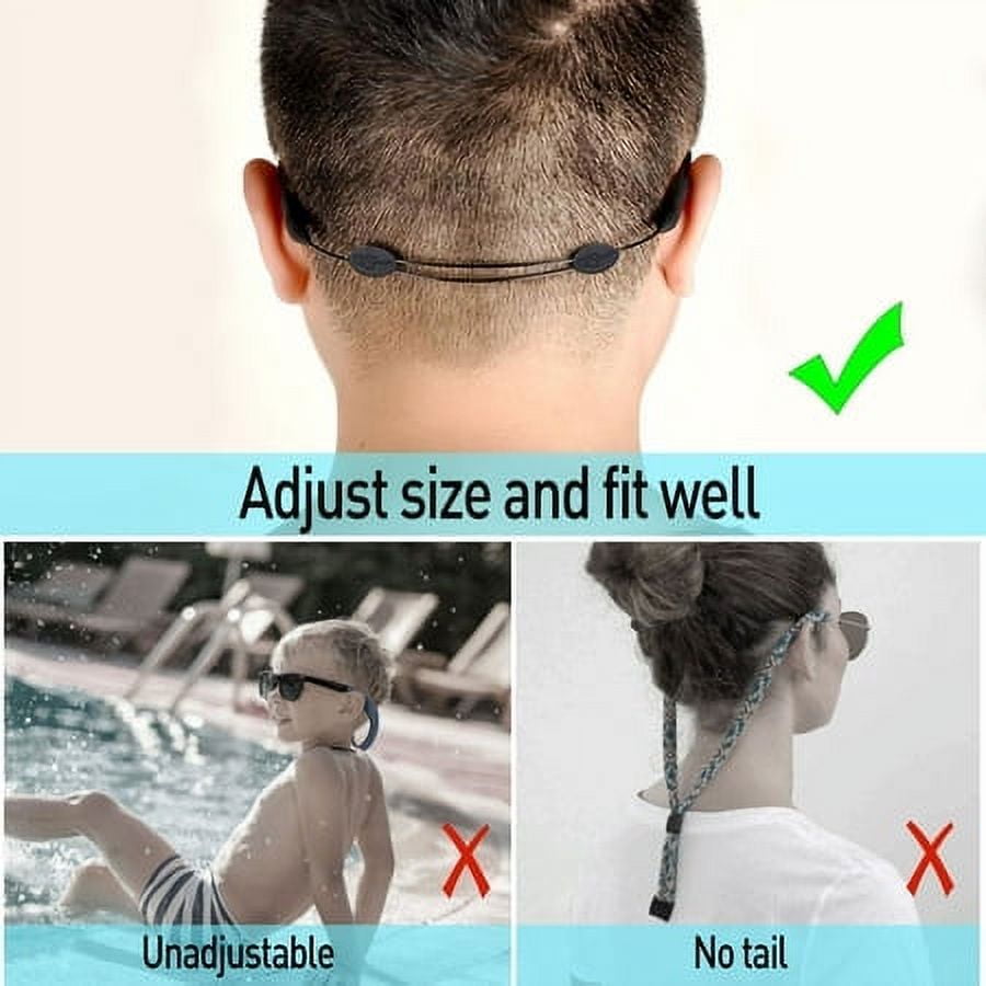 Eye Glasses Strap for Men Women Kids Sunglasses Straps Holders No Tail Eyewear Retainers