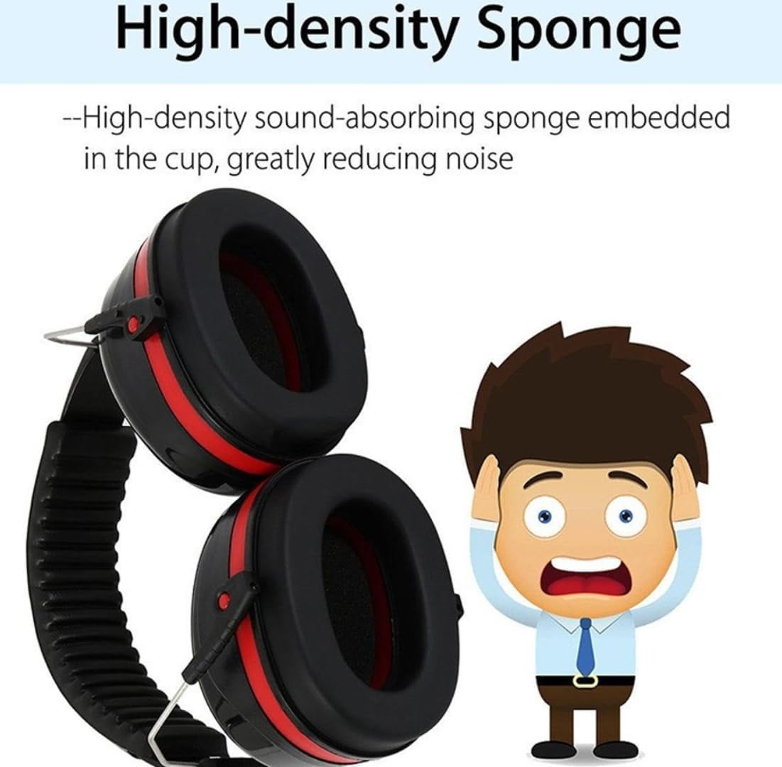 Hearing Protection Ear Muffs,NRR 28db Noise Cancelling for Shooting, Mowing, Construction,Red,lemon lime squeezer