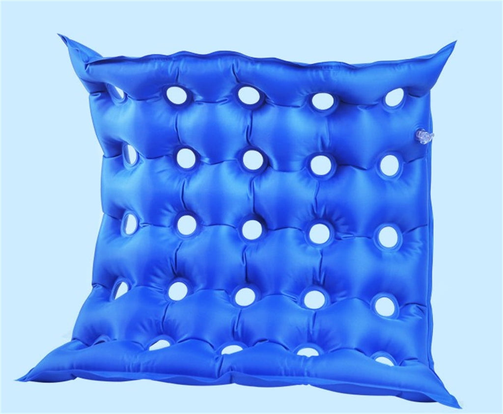 1 Pc Air Inflatable Seat Cushion,Medical Seat Cushion Household Pressure Sore Prevention Anti-Bedsores Inflatable Cushion for Wheelchair Office Blue