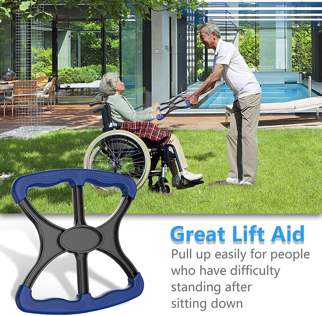 Lift Assists Standing Aid-Handicap Bar with No-Slip Grip Handles,Portable Lift Aid to Transfer Elderly,Senior,Bariatric,Patient or Disabled Assists Caregiver or Nurse