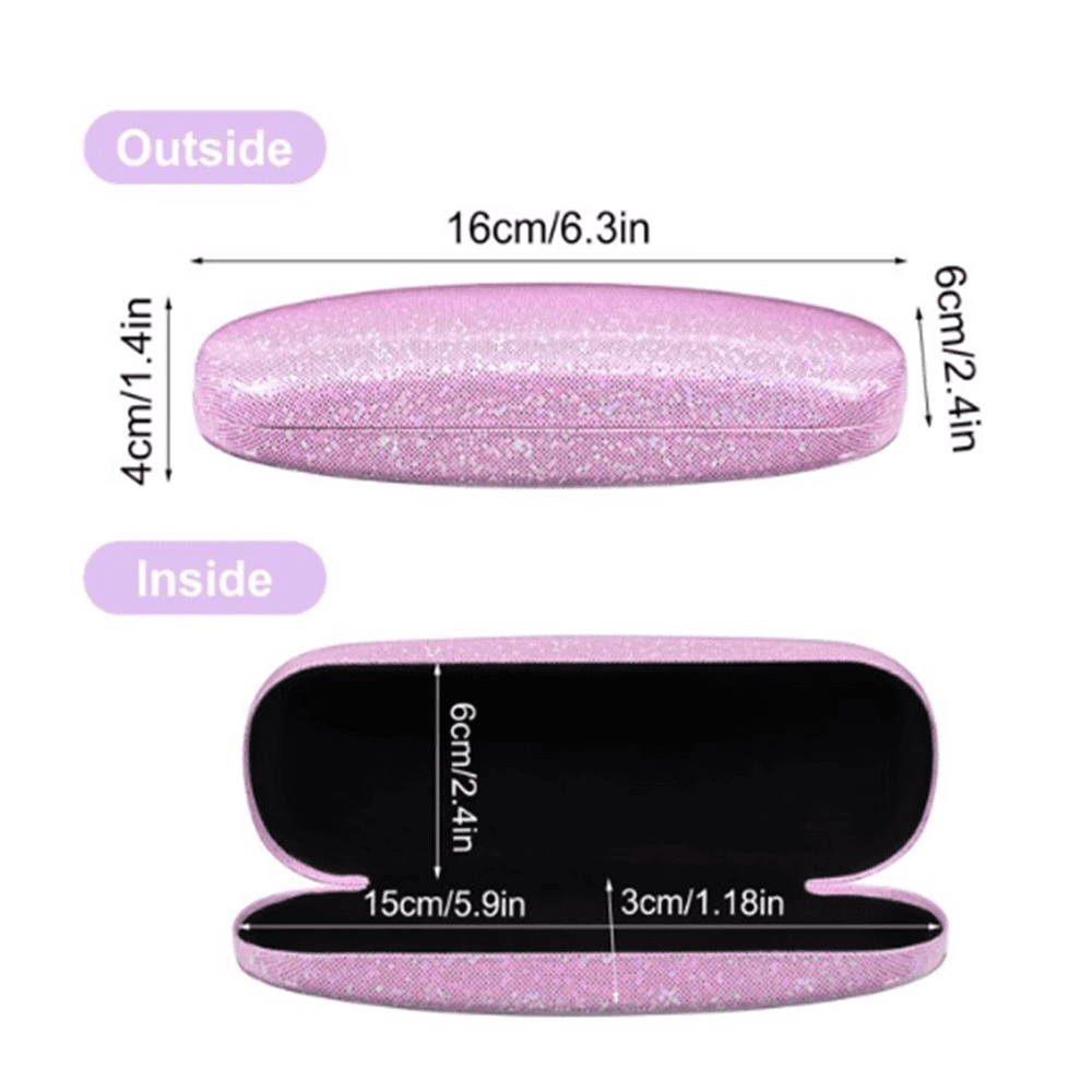 ZOUYUE Eyeglasses Case,(2 Piece) Unisex Hard Shell Eyeglasses Cases Protective Case For Glasse