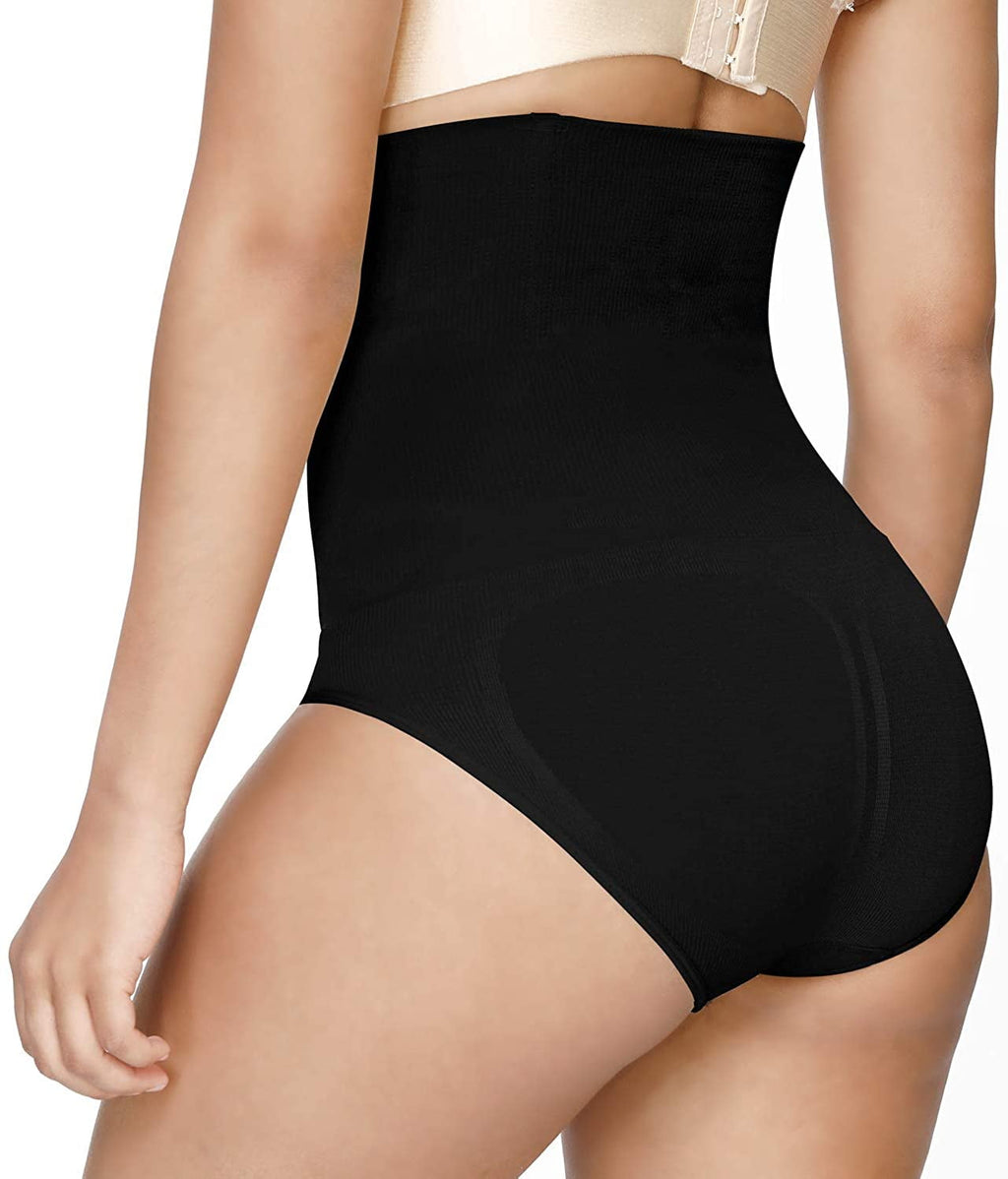 Tummy Control Shapewear Underwear for Women High Waisteded Body Shaper Panties Butt Lifter Slimming Briefs,Black,3XL/4XL