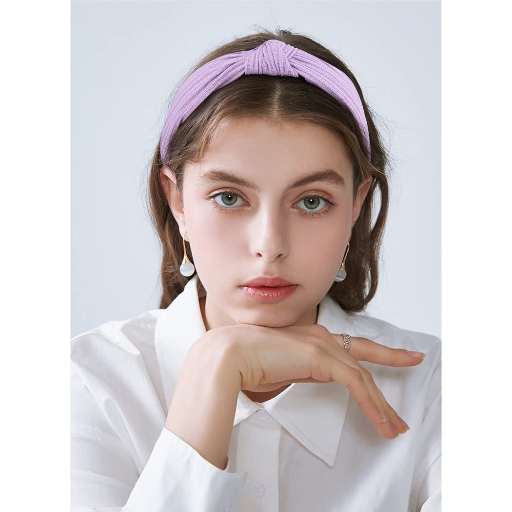 12 Pack Headbands for Women, Non-slip Knotted Headbands with Soft Fabric, Womens Headbands Wide Headbands Fabric Headbands for Girls Hair Accessories for Women