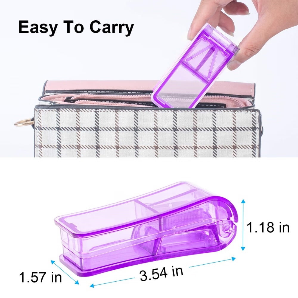 2PCS Pill Cutter,Professional Pill Splitter for Cutting Small Pills or Large Pills in Half (Blue)