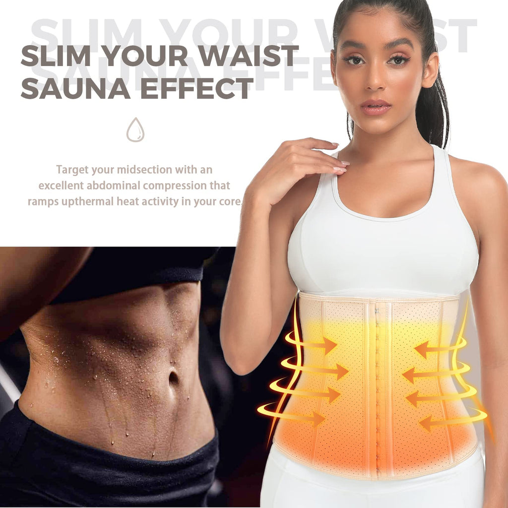 Waist Trainer for Women Latex Fajas Colombianas Breathable Workout Waist Cincher Corset