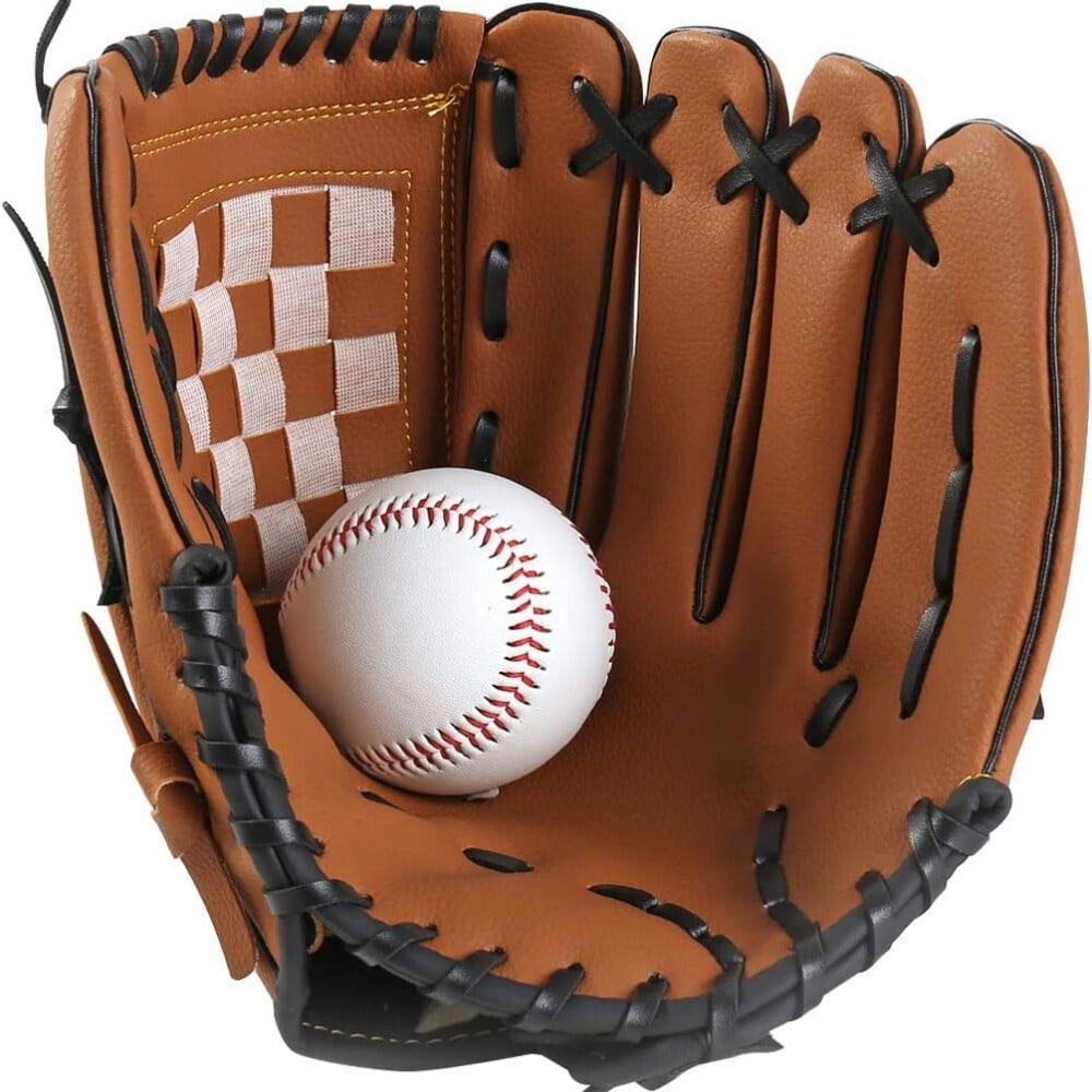 Baseball Gloves Softball Glove,12.5 Player Preferred Wear-Resistant PU Material Thicken Softball Fielding Glove,Left Hand Gloves Right Hand Throw for Youth Adult