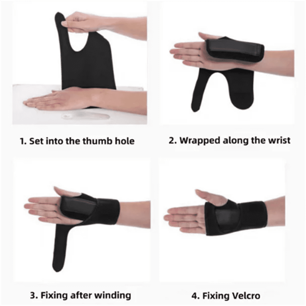 2 PiecesNight Wrist Sleep Support, Adjustable Wrist Brace, Sleep Support for Left and Right Wrist, One Size Fits Most